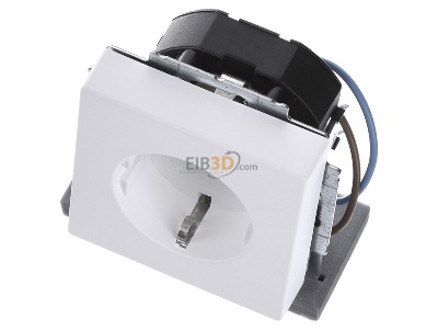 View up front Busch Jaeger 20 EUCBLI-884 Socket outlet (receptacle) 
