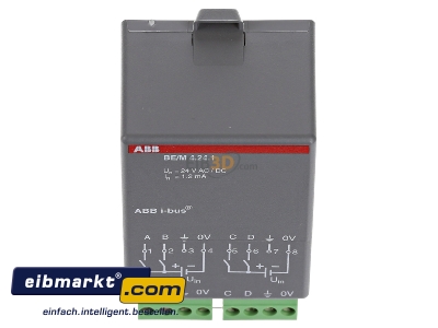 View up front ABB Stotz S&J BE/M 4.24.1 Binary input for bus system 4-ch 
