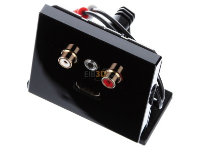 View up front Jung MA LS 1082 SW Multifunctional connection box black 
