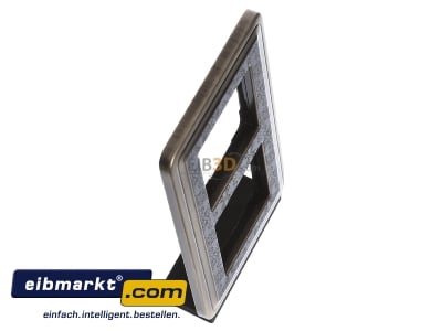 View top left Gira 0212662 Frame 2-gang bronze - 
