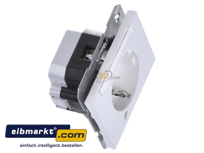 View top left Berker 41107009 Socket outlet protective contact white
