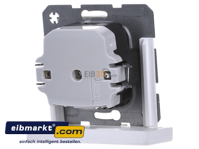 Back view Berker 41091909 Socket outlet protective contact white
