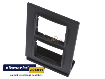 View up front Berker 10126626 Frame 2-gang anthracite 
