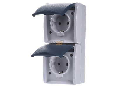 Front view Busch Jaeger 20-02 EWN-53 Socket outlet (receptacle) 
