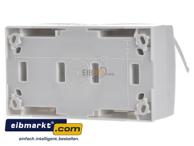 Back view Busch-Jaeger 20/2 EW-54 Socket outlet protective contact white 
