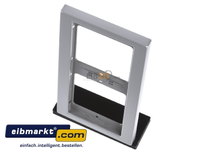 View up front Berker 13637003 Frame 2-gang aluminium - 
