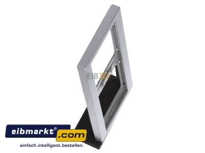 View top left Berker 13637003 Frame 2-gang aluminium - 
