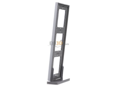 View on the right Berker 13737003 Frame 3-gang aluminium 
