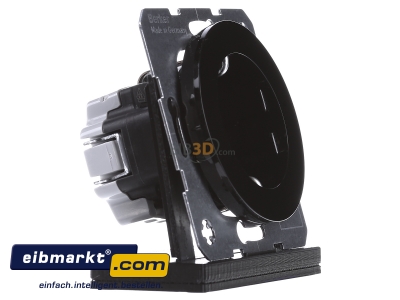 View on the left Berker 47432045 Socket outlet protective contact black 
