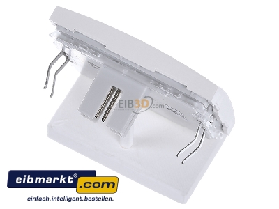 Top rear view Berker 85141188 Cover plate for switch/dimmer white
