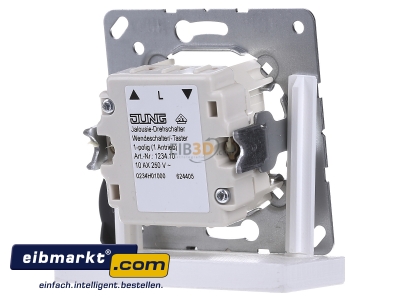 Back view Jung 1234.10 1-pole switch for roller shutter
