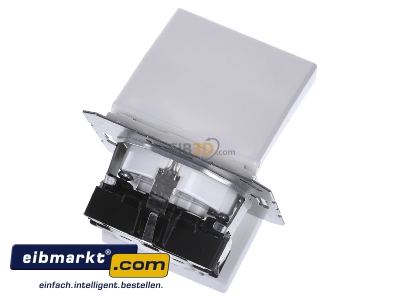 Top rear view Jung AS 1520 KL WW Socket outlet protective contact white

