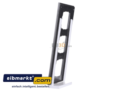 View on the right Gira 0213219 Frame 3-gang stainless steel
