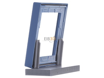 View on the right Jung LC 981 32030 Frame 1-gang blue 
