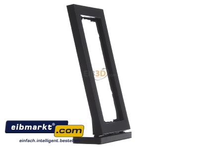 View on the left Gira 100223 Frame 2-gang anthracite 
