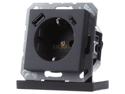 Front view Jung A1520-15CAANM Socket outlet (receptacle) 
