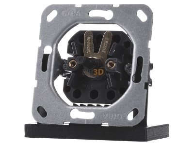 Front view Gira 015700 2-pole switch for roller shutter 15700
