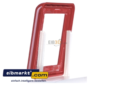 View on the right Jung CD 581 GL RT Frame 1-gang red - 
