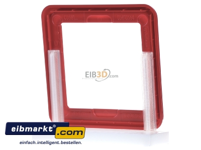 Back view Jung CD 581 GL RT Frame 1-gang red - 
