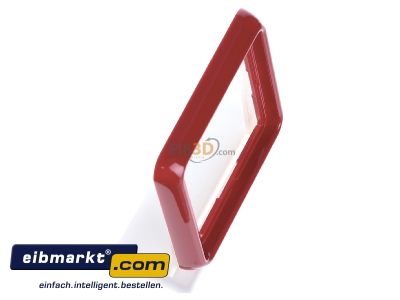 View top left Jung CD 581 GL RT Frame 1-gang red - 
