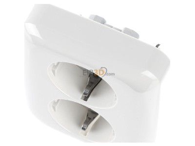 Ansicht oben vorne Busch Jaeger 202 EUJ-212 SCHUKO-Doppelsteckdose 