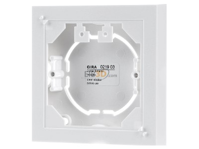 Front view Gira 021903 Surface mounted housing 1-gang white 
