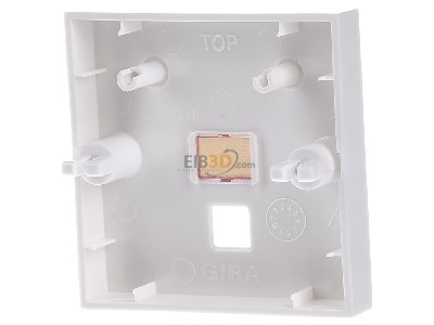 Back view Gira 063803 Cover plate for switch/push button white 
