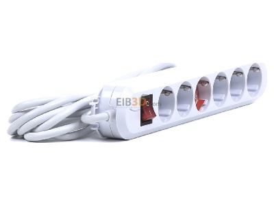 View on the left Bachmann 381.252K Socket outlet strip white 
