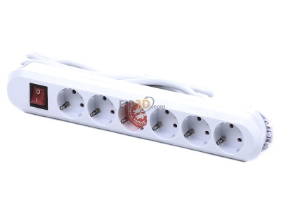 View up front Bachmann 381.252K Socket outlet strip white 
