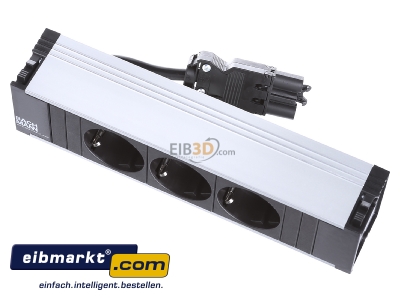 View up front Bachmann 333.1007 Socket outlet strip aluminium

