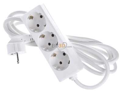 View up front Bachmann 387.271S Socket outlet strip white 
