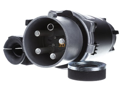 Front view Mennekes 75206 Plug for high currents 380...415V 200A 
