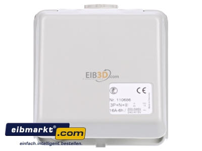 Frontansicht Elektra Tailfingen COKA 516/ 6H CEE-Luxline-Steckdose 