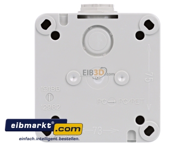 Ansicht hinten Elektra Tailfingen COKA 516/ 6H CEE-Luxline-Steckdose 