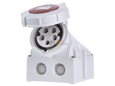 Frontansicht Mennekes 9142 Wanddose 16A5p6h400V, IP67 