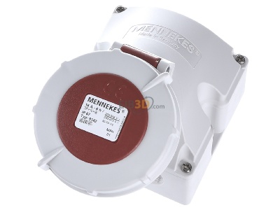 Ansicht oben vorne Mennekes 9142 Wanddose 16A5p6h400V, IP67 