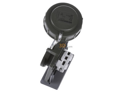 View top right Mennekes 17021 CEE-Socket combination IP68 
