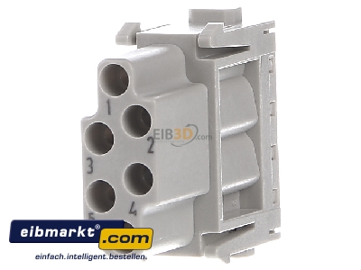 Back view Harting 09140063101 Bus insert for connector 6p
