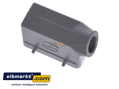 Top rear view Harting 19 30 016 1521 Plug case for industry connector - 
