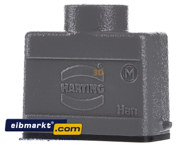 Back view Harting 19 20 010 1440 Plug case for industry connector 
