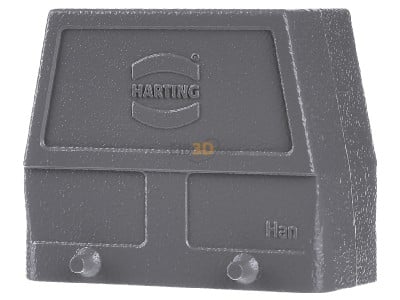 Back view Harting 19 30 016 0427 Plug case for industry connector 
