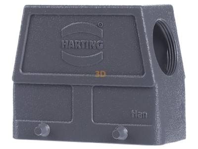 Back view Harting 19 30 016 0527 Plug case for industry connector 
