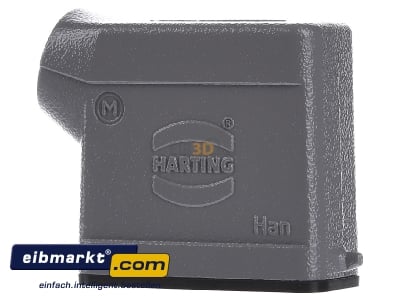 Front view Harting 19200101540 Plug case for industry connector
