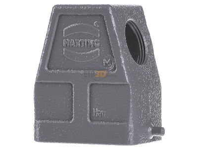 Front view Harting 19 30 006 0546 Plug case for industry connector 
