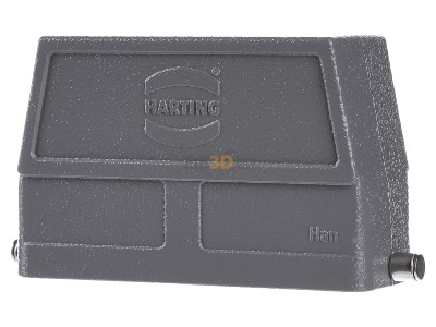 Back view Harting 19 30 024 0548 Plug case for industry connector 
