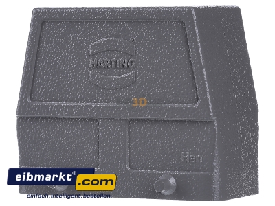 Back view Harting 09 30 016 0462 Plug case for industry connector
