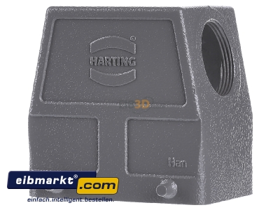 Back view Harting 19 20 032 0527 Plug case for industry connector 
