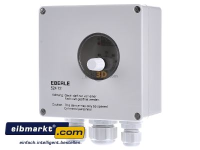 Front view Eberle Controls UTR 100 All-purpose thermostat 40...100C 
