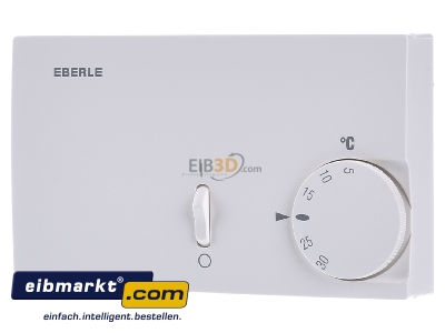 Front view Eberle Controls RTR-E 7610 Room temperature controller 5...30C - 
