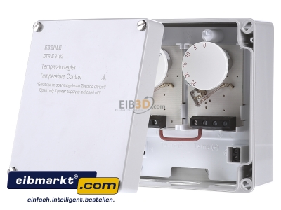 Front view Eberle Controls DTR-E 3102 All-purpose thermostat -20...35C - 
